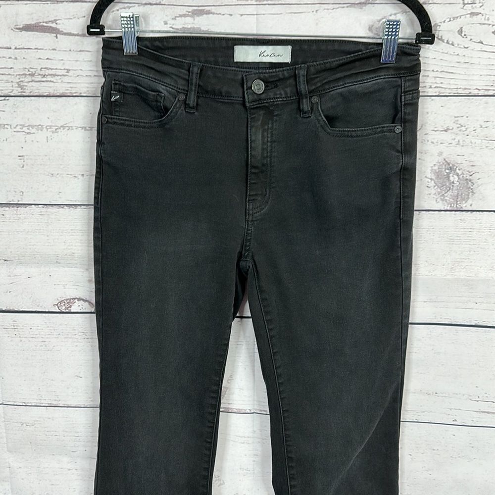Kancan Womens Jeans size 28 Black Midrise inseam 28 Bootcut Stretch - Picture 2 of 10